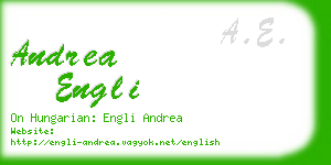 andrea engli business card